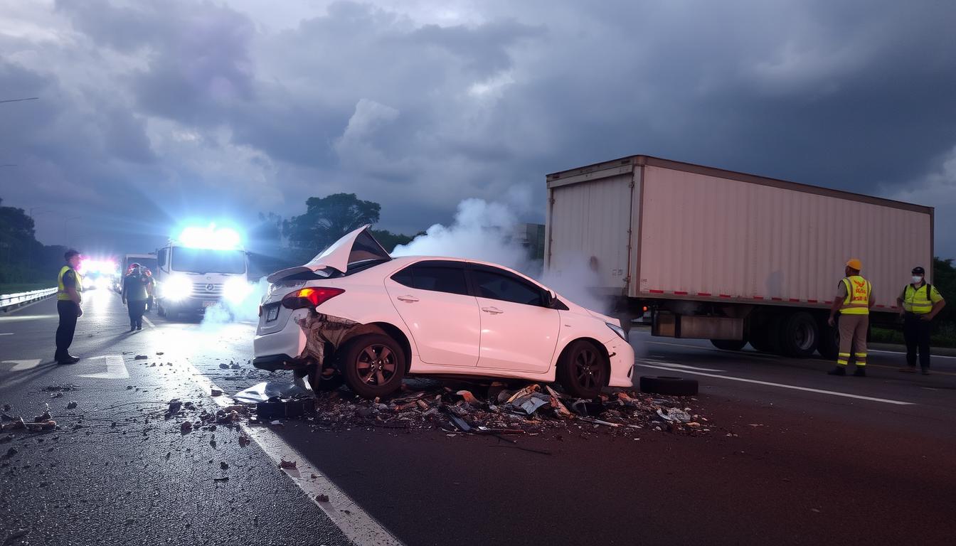 3 Orang Tewas dalam Kecelakaan Avanza Vs Truk di Tol Solo-Ngawi