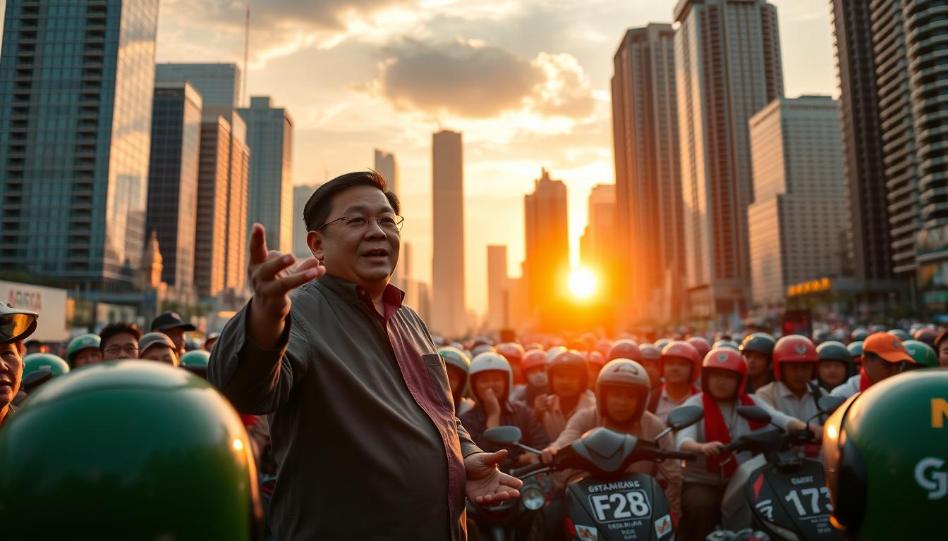 Prabowo Minta Gojek-Grab Beri Bonus Hari Raya 'Cash' Buat Ojol