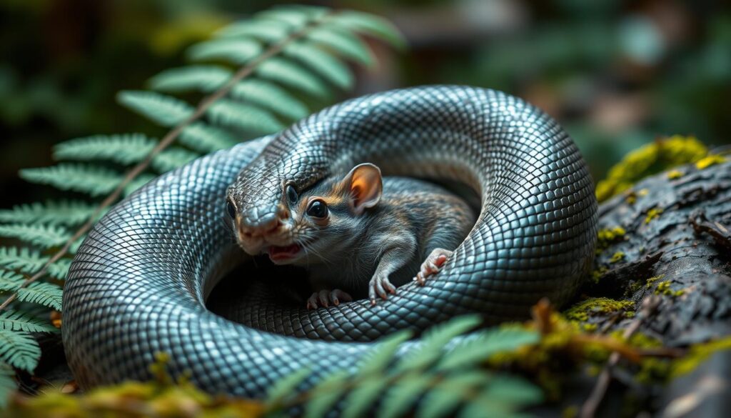 Ular memakan tikus